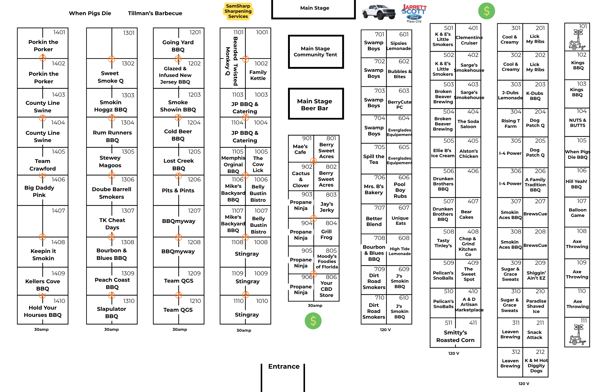 2026 Pig Jam Map